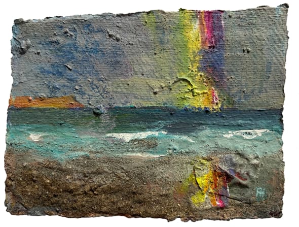 Wet Sand Rainbow. Oxwich.