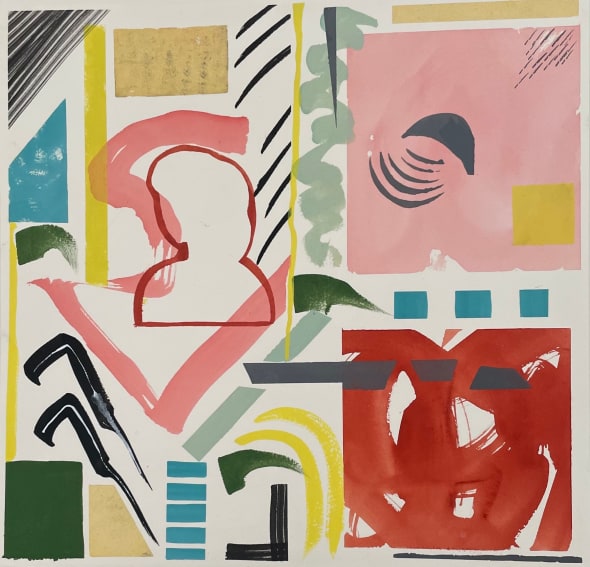 Elusive Language & Face, Pink Square