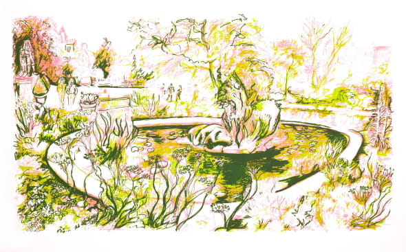 Chelsea Physic Garden Pond with Dr Sloane 3