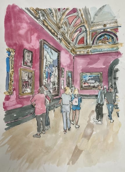 National Gallery Interior 1 (Pink)