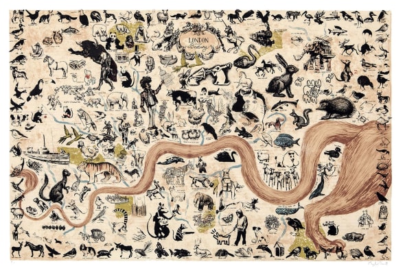 A London Bestiary - Map of London's Animals