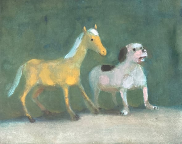 Pink Dog and Golden Pony