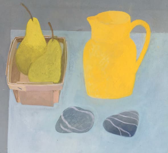 Yellow Jug and Two Pears