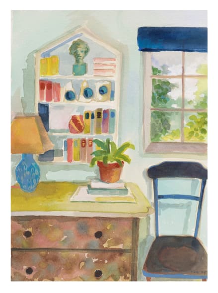 Interior with Muse Head
