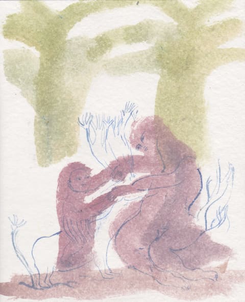 A Boy on a Bear