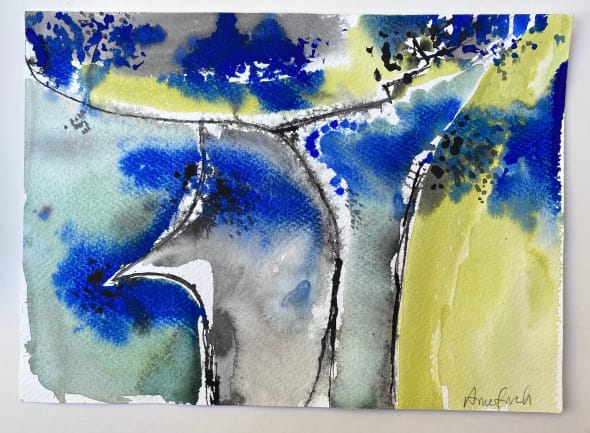 Yellow and Blue Landscape