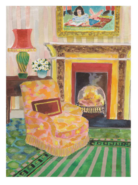 Interior with Young Girl Reading III