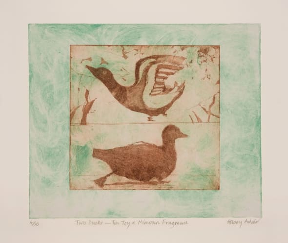 Two Ducks - Tin Toy & Minoan Fragment