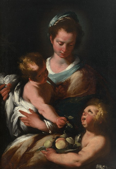 <span class="artist"><strong>Bernardo Strozzi</strong></span>, <span class="title"><em>Madonna & Child with St. John the Baptist</em></span>