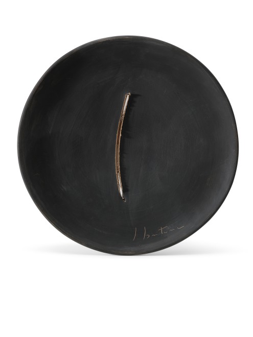 <span class="artist"><strong>Lucio Fontana</strong></span>, <span class="title"><em>Concetto Spaziale</em>, 1950</span>