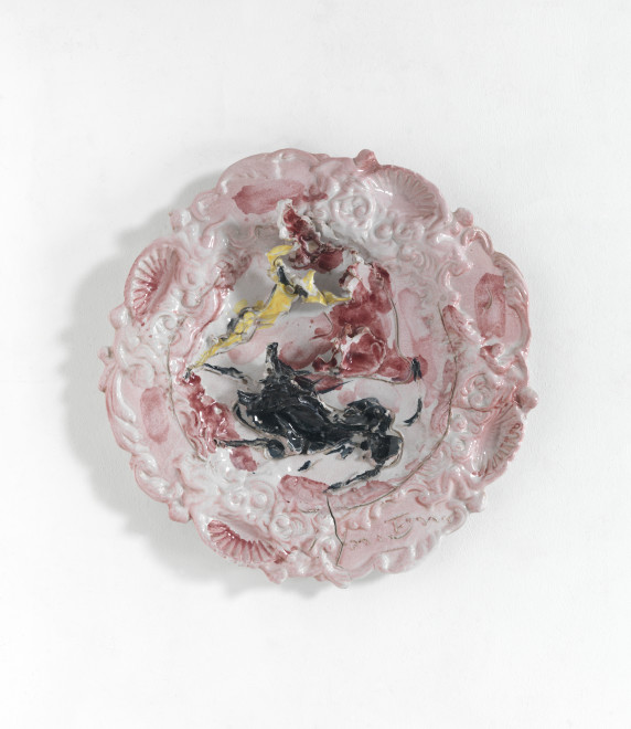 <span class="artist"><strong>Lucio Fontana</strong></span>, <span class="title"><em>Corrida</em>, 1948-50</span>