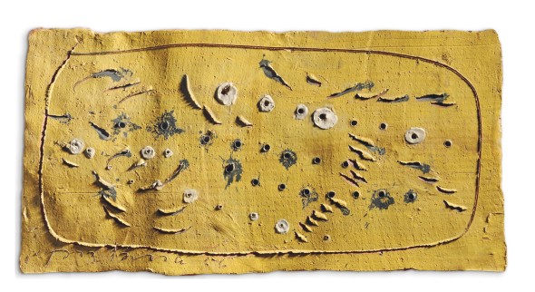 <span class="artist"><strong>Lucio Fontana</strong></span>, <span class="title"><em>Concetto Spaziale</em>, 1956</span>