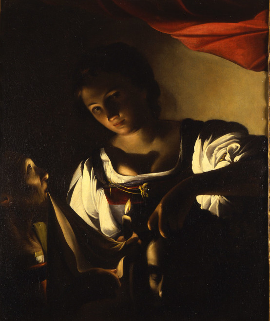 <span class="artist"><strong>Carlo Saraceni</strong></span>, <span class="title"><em>Judith with the Head of Holofernes</em>, ca. 1610–18</span>