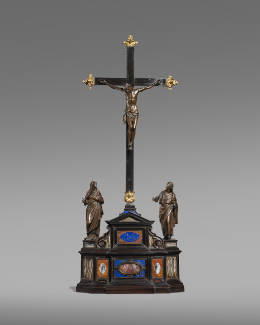 <span class="artist"><strong>Pietro & Ferdinando Tacca</strong></span>, <span class="title"><em>The Crucifixion with the Virgin Mary and Saint John the Evangelist</em>, circa 1630</span>