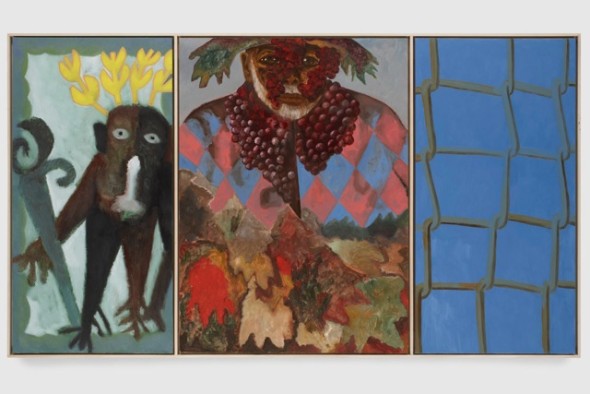 <span class="artist"><strong>Francesco Clemente</strong></span>, <span class="title"><em>Self-portrait in the Alps</em>, 2009</span>
