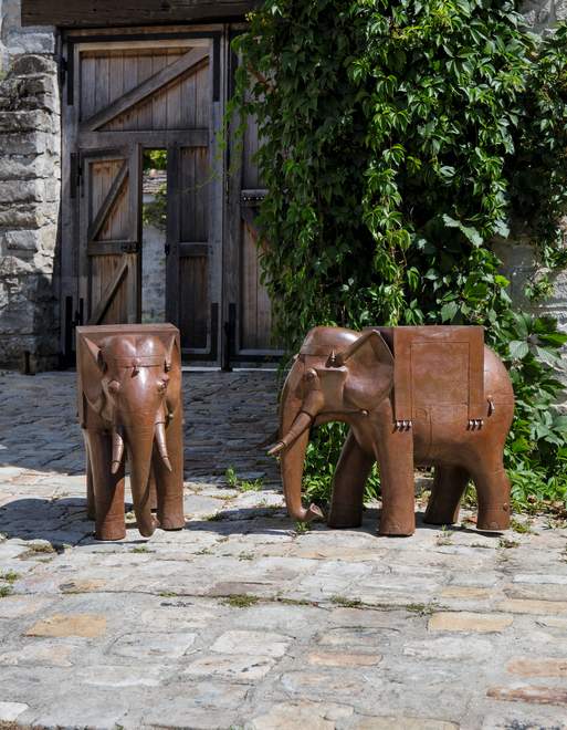 <span class="artist"><strong>Francois-Xavier Lalanne</strong></span>, <span class="title"><em>Paire de Guéridons Eléphants de Pauline</em>, 2004</span>