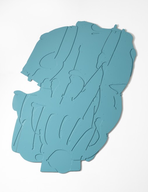 <span class="artist"><strong>Pietro Consagra</strong></span>, <span class="title"><em>Piano apesso Alluminio celeste</em>, 1966-67</span>