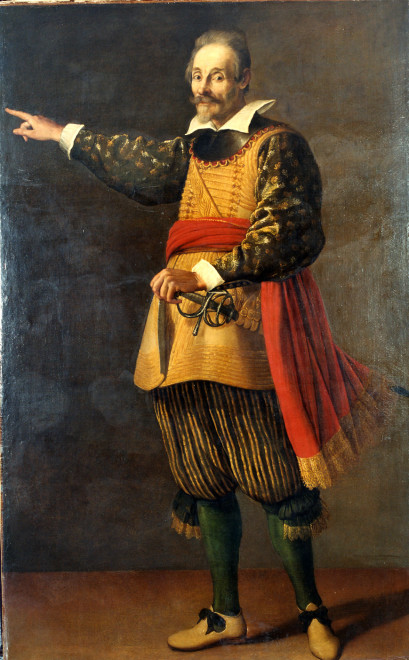 <span class="artist"><strong>Valore Casini</strong></span>, <span class="title"><em>Portrait of the actor Francesco Andreini</em>, c. 1623</span>