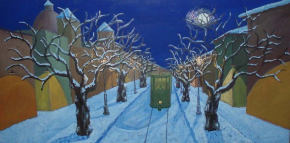 <span class="artist"><strong>Salvo</strong></span>, <span class="title"><em>The Arrival of the "33"</em>, 1979-80</span>
