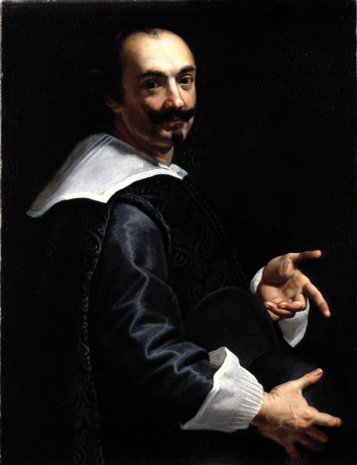 <span class="artist"><strong>Roman School</strong></span>, <span class="title"><em>Portrait of Giovanni Lanfranco</em>, c. 1640</span>