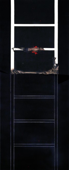 <span class="artist"><strong>Emilio Scanavino</strong></span>, <span class="title"><em>La scala impossibile (The Impossible Ladder)</em>, 1974</span>