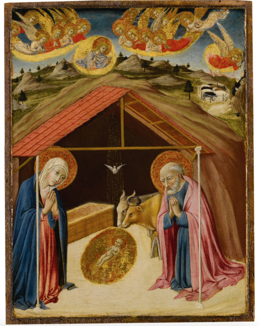 <span class="artist"><strong>Sano di Pietro</strong></span>, <span class="title"><em>The Nativity</em>, c. 1465–75</span>