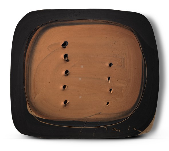 <span class="artist"><strong>Lucio Fontana</strong></span>, <span class="title"><em>Concetto Spaziale</em>, 1951</span>