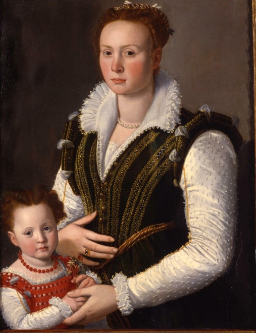 <span class="artist"><strong>Santi Di Tito</strong></span>, <span class="title"><em>Portrait of a noblewoman with her daughter</em></span>