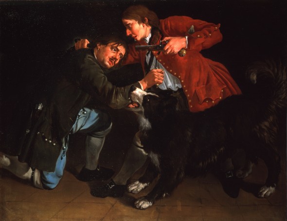 <span class="artist"><strong>Giacomo Ceruti</strong></span>, <span class="title"><em>The Brawl (La Rissa)</em>, c.1720</span>