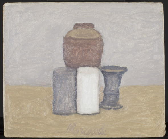 <span class="artist"><strong>Giorgio Morandi</strong></span>, <span class="title"><em>Natura Morta</em>, 1961</span>