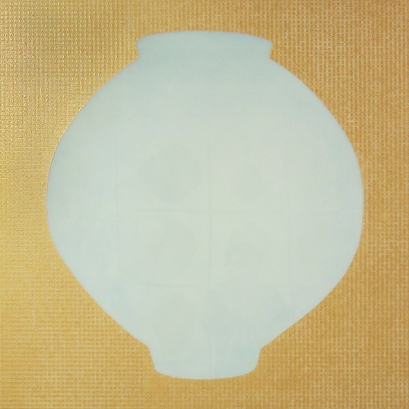 <span class="artist"><strong>Ik-Joong Kang</strong></span>, <span class="title"><em>Moon Jar with Golden Karma</em>, 2015</span>