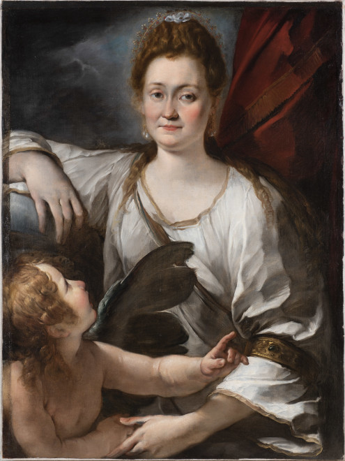 <span class="artist"><strong>Giulio Cesare Procaccini</strong></span>, <span class="title"><em>Portrait of a Lady with a Putto (Allegorical portrait of Orsola Cecchini?)</em></span>
