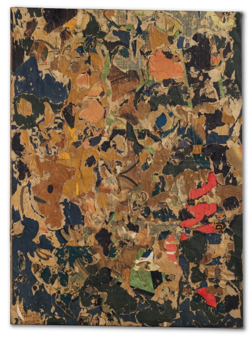 <span class="artist"><strong>Mimmo Rotella</strong></span>, <span class="title"><em>Invitiamo il Papa</em>, 1960</span>