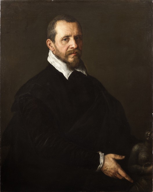 <span class="artist"><strong>Jacopo da Ponte, Jacopo Bassano</strong></span>, <span class="title"><em>Portrait of a Gentleman with a Sculpture</em>, 1595</span>