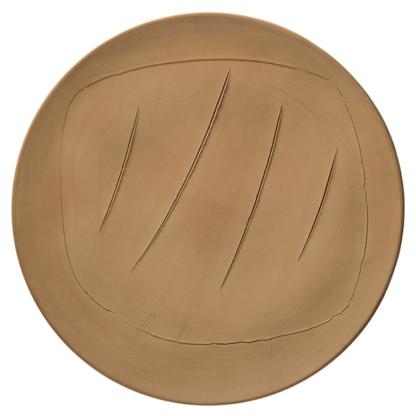 <span class="artist"><strong>Lucio Fontana</strong></span>, <span class="title"><em>Concetto Spaziale</em>, 1960</span>