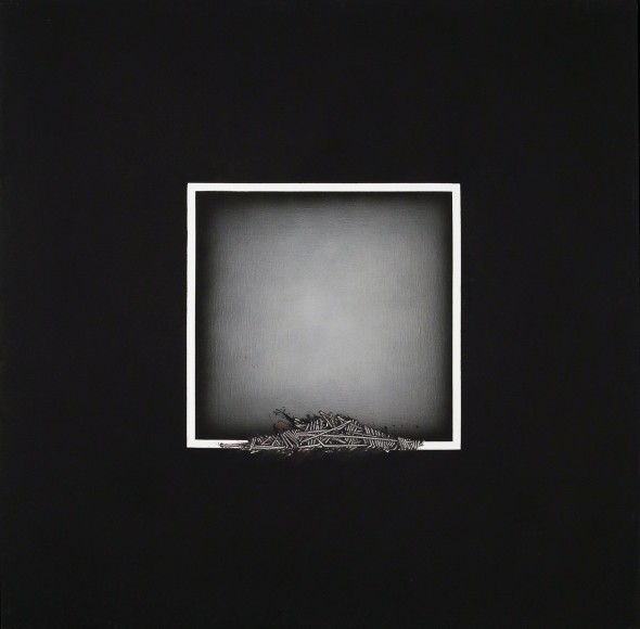 <span class="artist"><strong>Emilio Scanavino</strong></span>, <span class="title"><em>Modificazione di un lato del quadrato (Modification of a Side of the Square)</em>, 1973</span>
