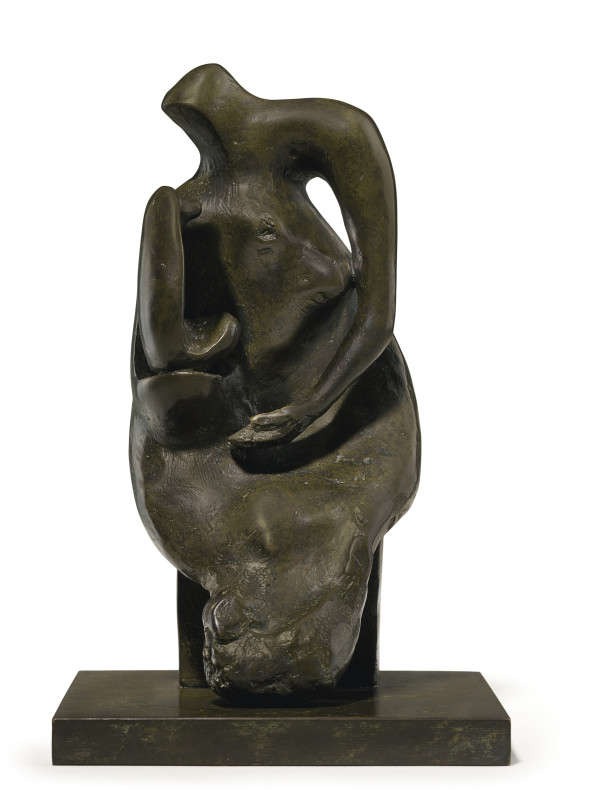 Henry Moore, Maquette for Mother and Child: Block Seat, 1981
