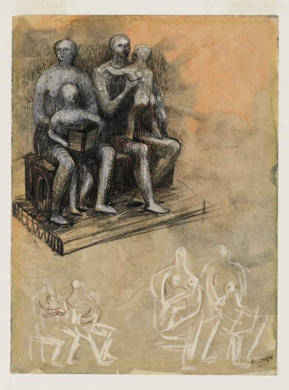Henry Moore, Family Groups, c.1943-44