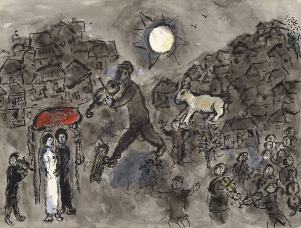 Marc Chagall, Le violiniste du mariage, c.1975