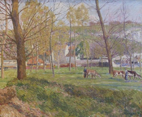 Georges Manzana-Pissarro, Un paysage pastoral, 1901