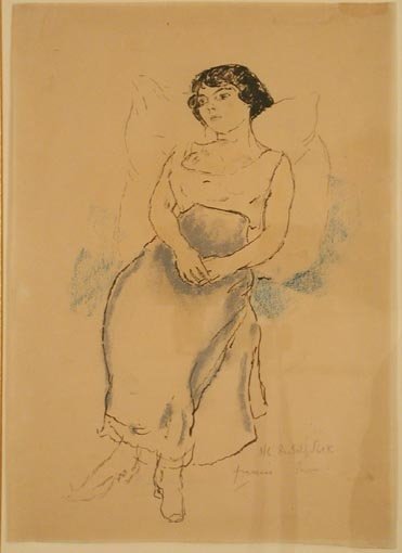 Jules Pascin, Portrait de jeune fille, 1908