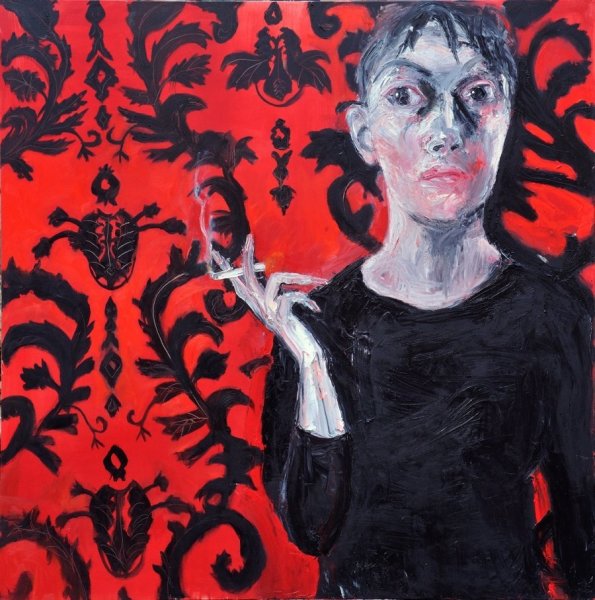 <span class="artist"><strong>Shani Rhys James</strong></span>, <span class="title"><em>Woman Smoking</em>, 2011</span>