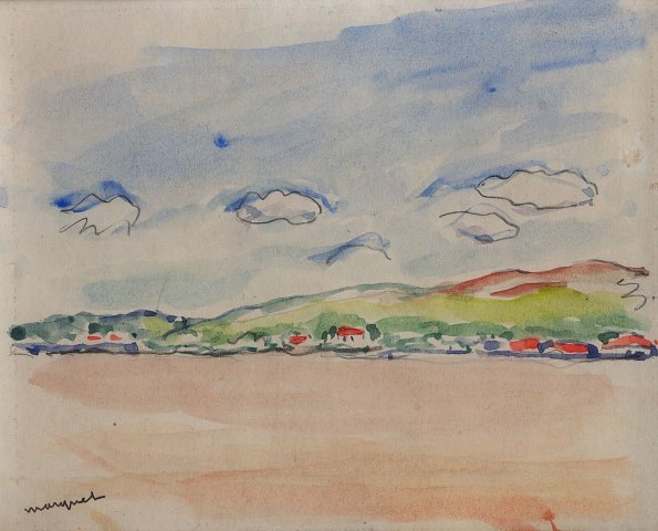Albert Marquet, Maisons au bord du Danube, 1933