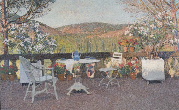 Henri Martin, L'heure du thé sur la terrasse de Marquayrol , c.1930
