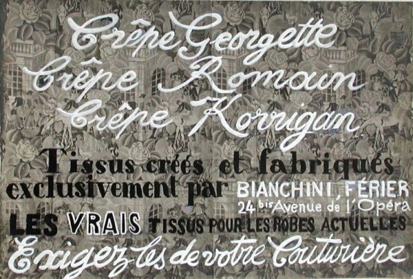 Raoul Dufy, Crêpe Georgette, Crêpe Romain, Crêpe Korrigan
