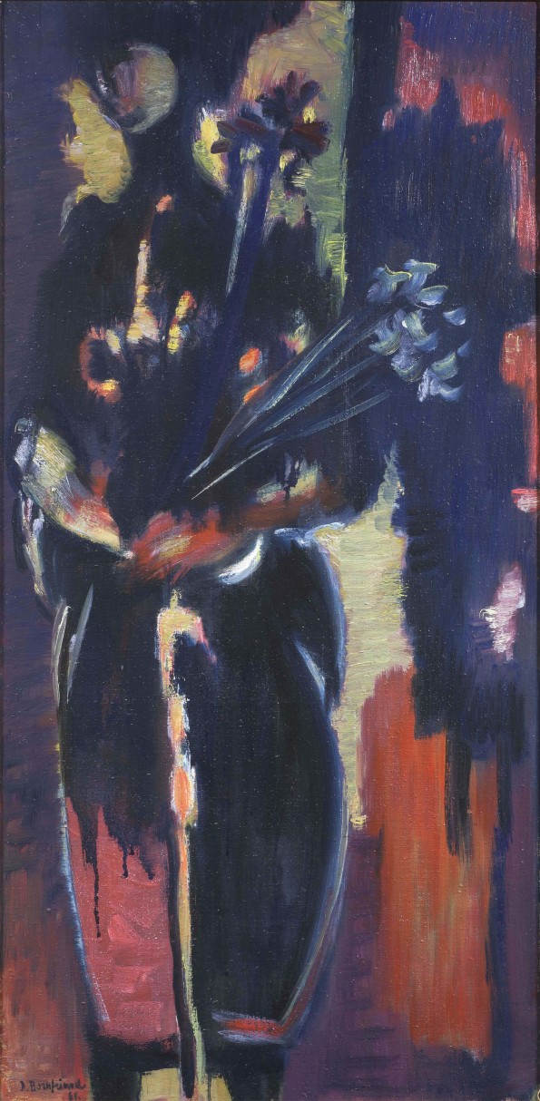 Jacob Bornfriend, Figure with Irises, 1961
