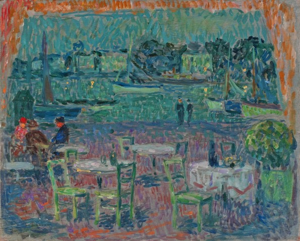 Henri Le Sidaner, Le café du port, 1923
