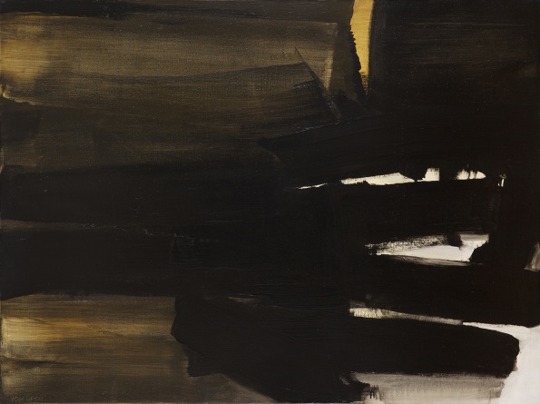 <span class="artist"><strong>Pierre Soulages</strong></span>, <span class="title"><em>Peinture 97 x 130 cm, 16 novembre 1963</em>, 1963</span>