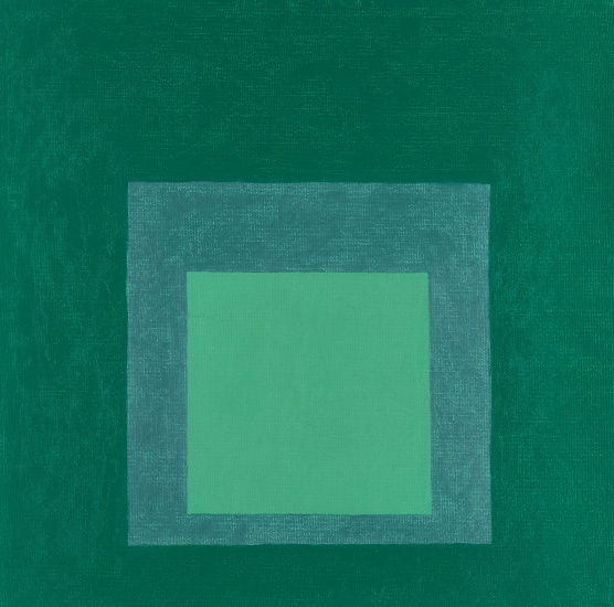 <span class="artist"><strong>Josef Albers</strong></span>, <span class="title"><em>Study for Homage to the Square</em>, 1965</span>