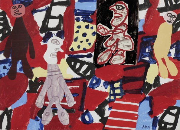 <span class="artist"><strong>Jean Dubuffet</strong></span>, <span class="title"><em>Les visiteurs  30 octobre 1979</em>, 1979</span>